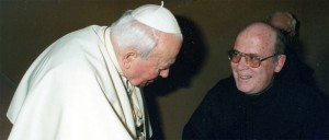 Saturnino Ruiz de Loizaga con Juan Pablo II