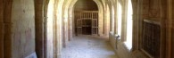 Imágenes del restaurado claustro de la colegiata de Valpuesta