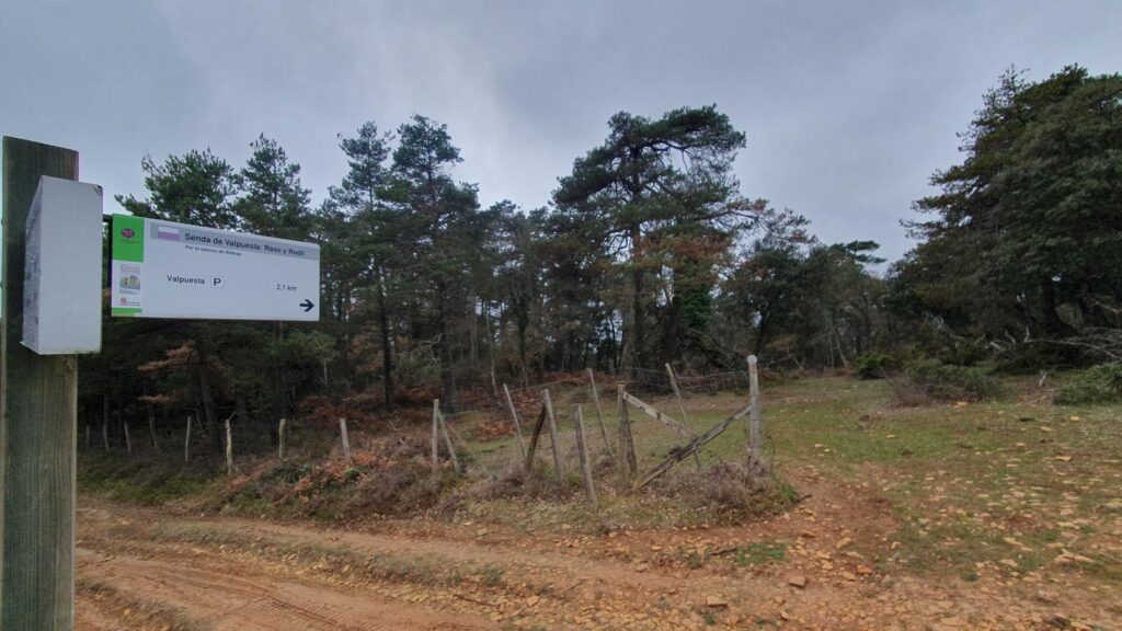 Subida a El Raso, señales